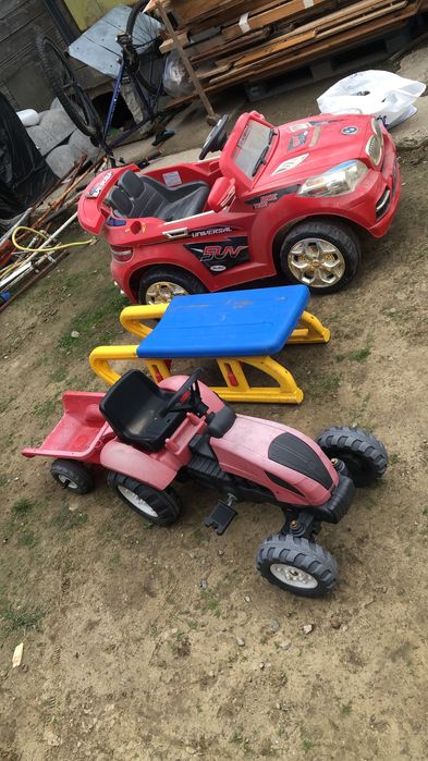 Masina tractor sanie copii
