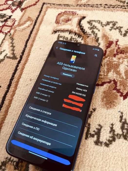 Продам samsung a03 идеал срочно