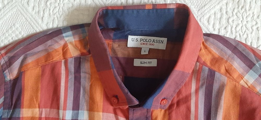 Camasa,U.S. POLO ASSN marimea L model slim fit