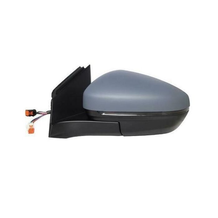 Oglinda exterioara Citroen C5 Aircross 18-; Opel Grandland X 17-21; Peugeot 3008 an 16-20, 5008 an 17-20; stanga/dreapta, 2 mufe, 8 pini + 2 pini, ECE, crom, electrica, rabatare electrica, incalzire, grunduita, convexa, lampa perimetru