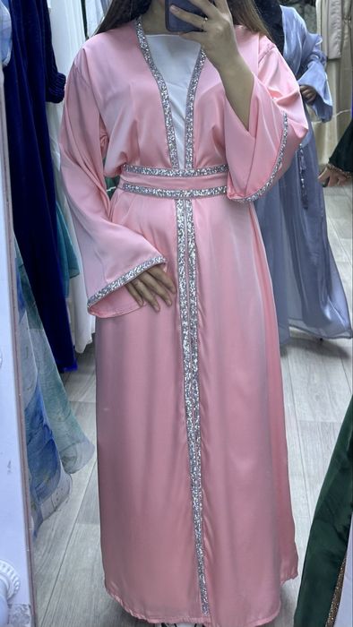 Абайка розовый +шарф