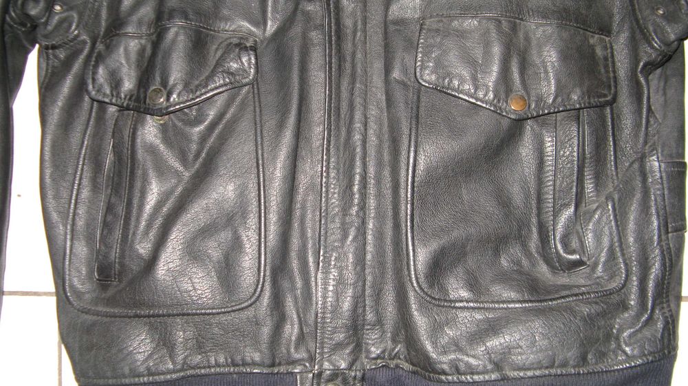 Geaca piele aviator bomber