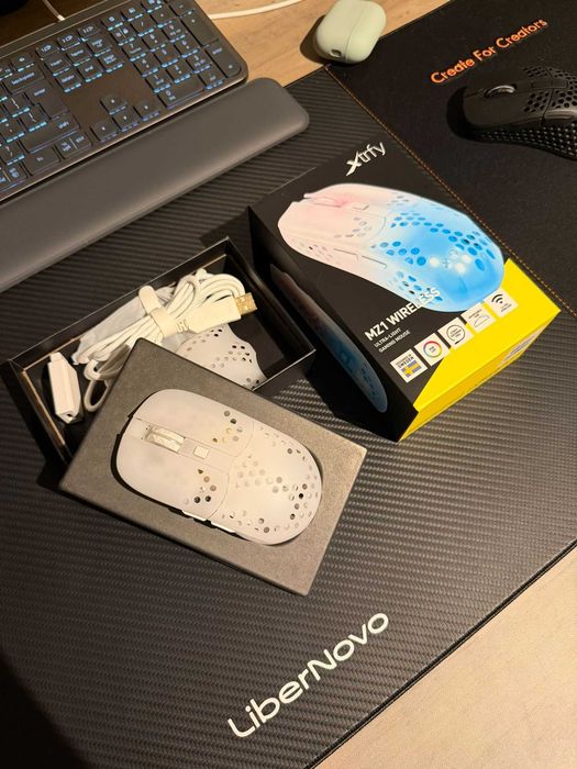 Mouse gaming Xtrfy MZ1 Wireless RGB White