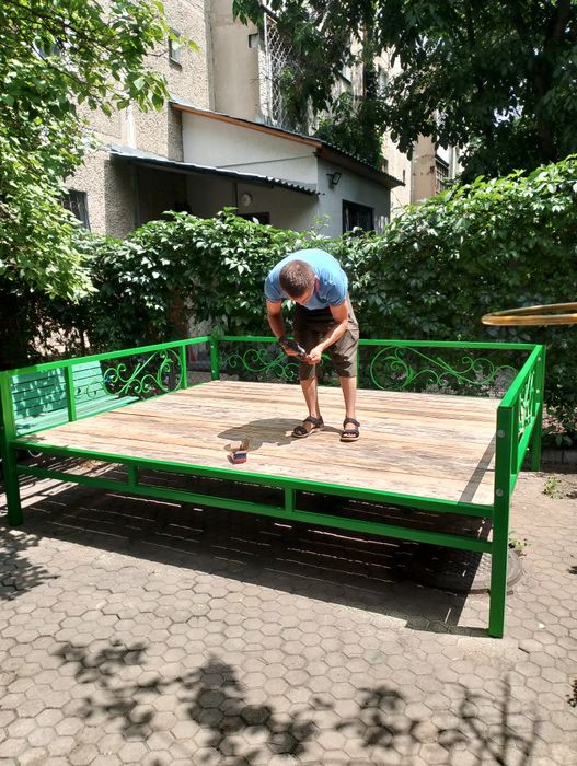 Топчан разборный металлический