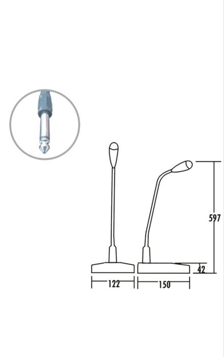 Микрофон ITC T-511G черный