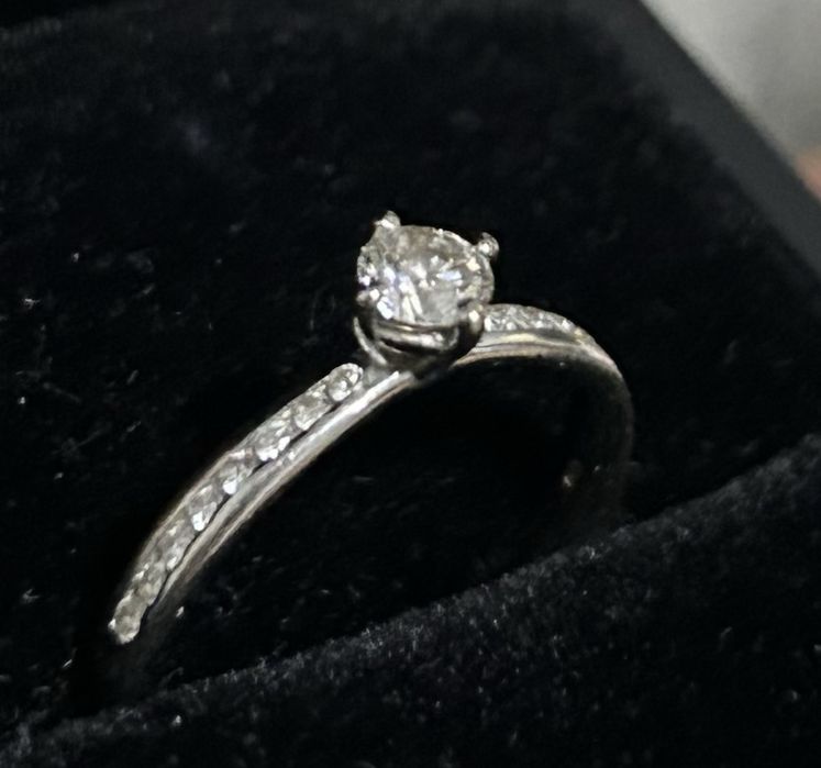 Inel aur alb si diamante brand de lux ELITH DESIGN