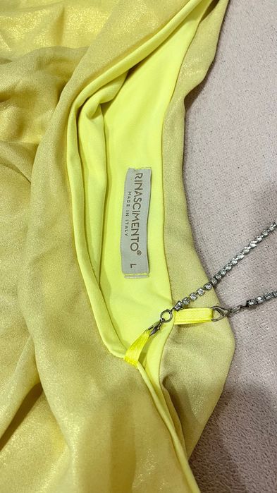 Официална жълта рокля Rinascimento