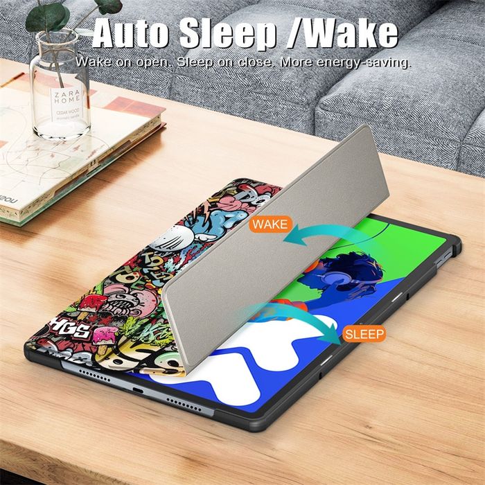 Lenovo Idea Tab 11 / Pro 12.7 / Plus 12.1 /Кожен смарт калъф за таблет