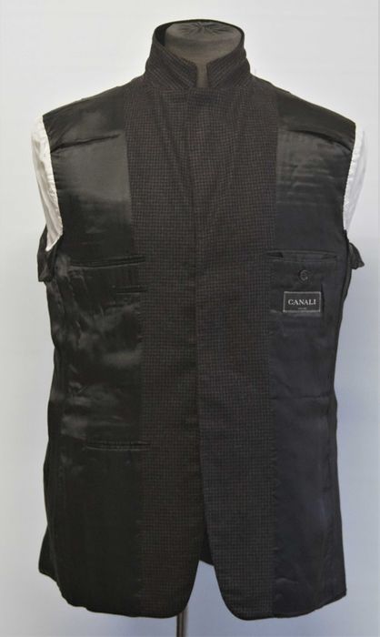 Sacou CANALI patratele maro negru marimea  50