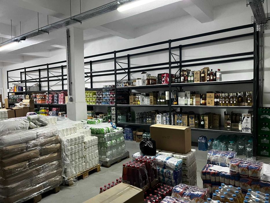 Наличен  Складов стелаж, стелажи за архив, рафтове за гараж метален