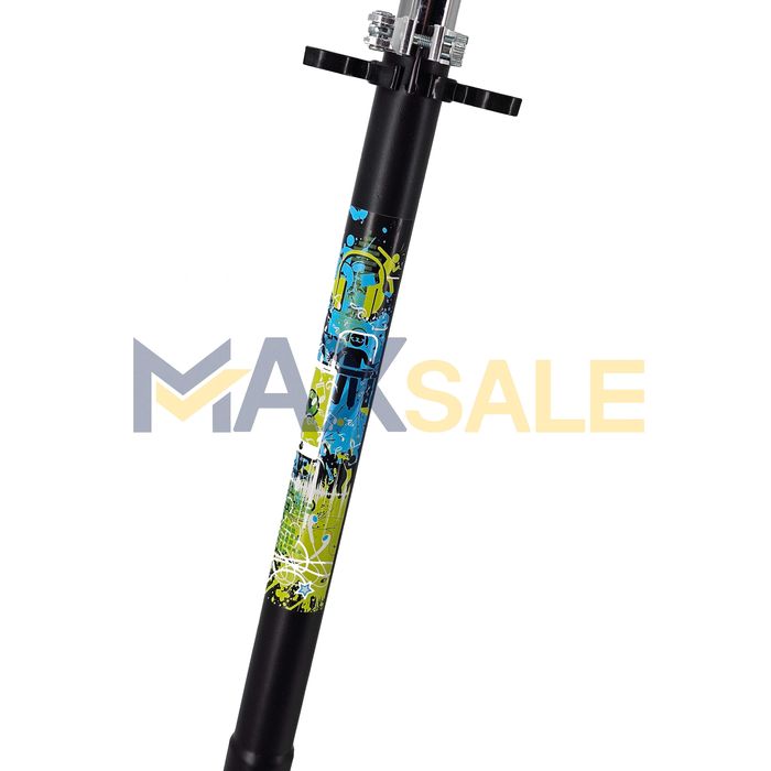 Детска тротинетка сгъваема черна многоцветна скутер scooter алуминиева