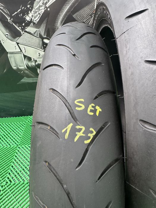 Set anvelope Moto 120 70 17 si 190 55 17 Bridgestone BT016 Pro 2021 Cauciuc fata spate Set173