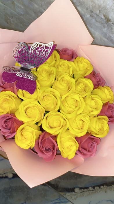 Buchet trandafiri de săpun cadoul perfect! Facem și pe comandă