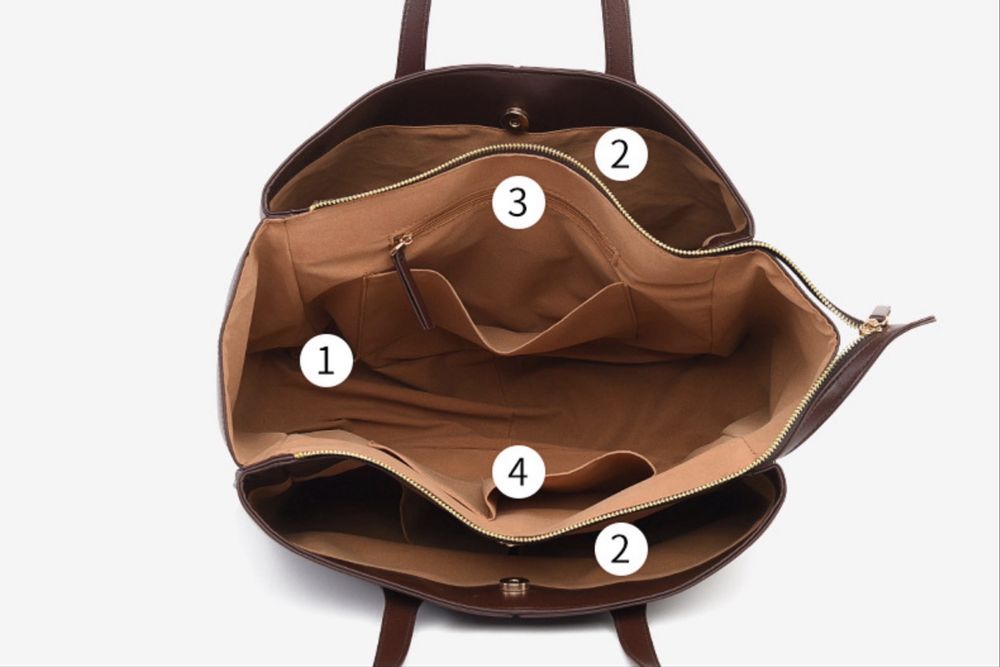 Сумка шоппер коричневая