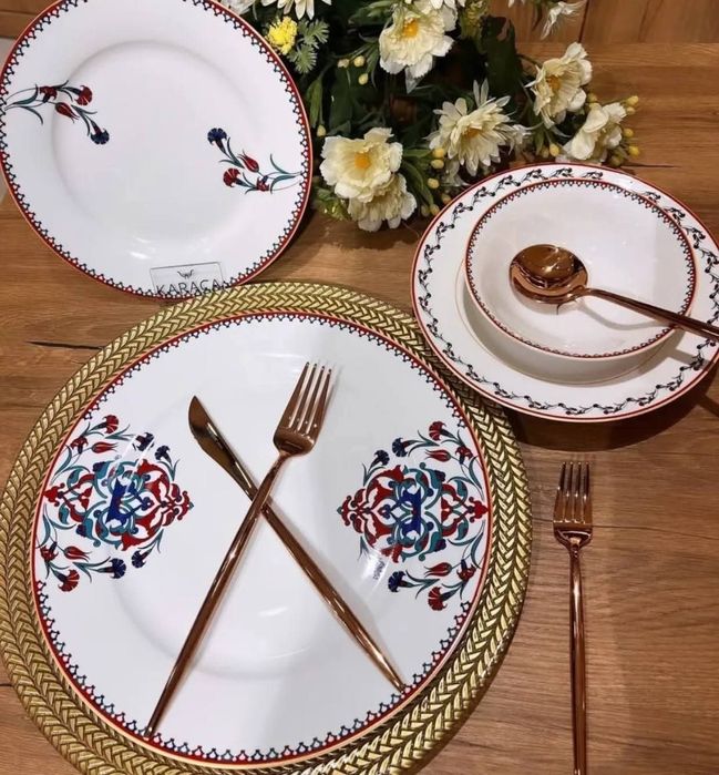 Karaca Порцеланов Сервиз за Основно Хранене 24части