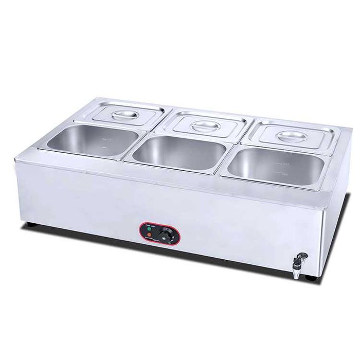 Aparat electric mentinere la cald 6 cuve gn1/2- TRANSPORT GRATUIT