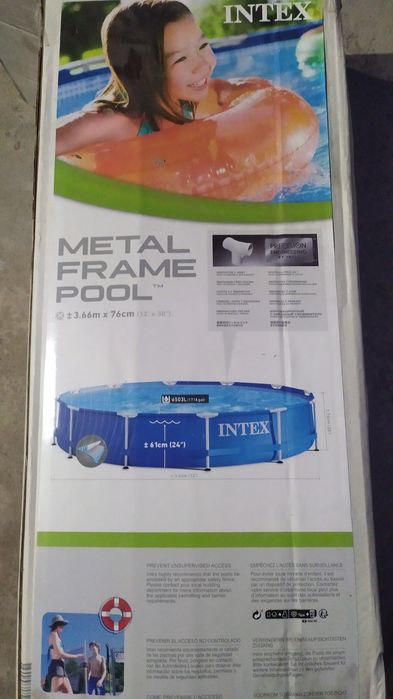 Intex basseyn 3,7 metr, 3,66*76,