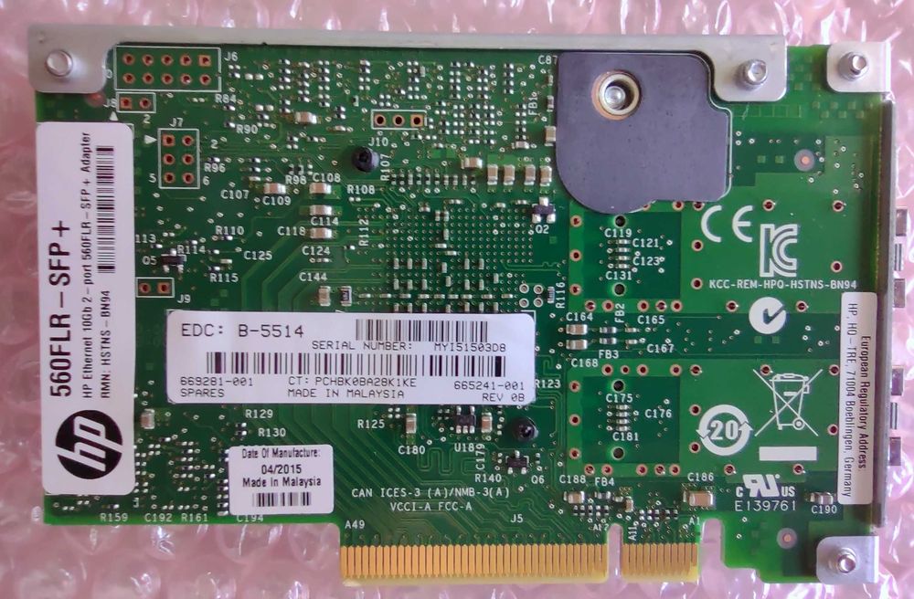 10Gb HPE 560FLR SFP+ Intel x520-DA2 Мрежов Адаптер FlexibleLOM