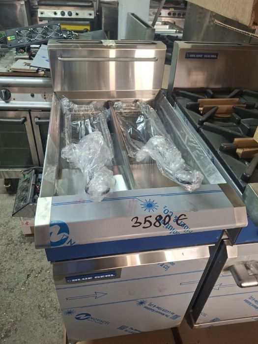 Професионален Газов Фритюрник Blue Seal GT46 Двоен 22,5 kW •Нов•