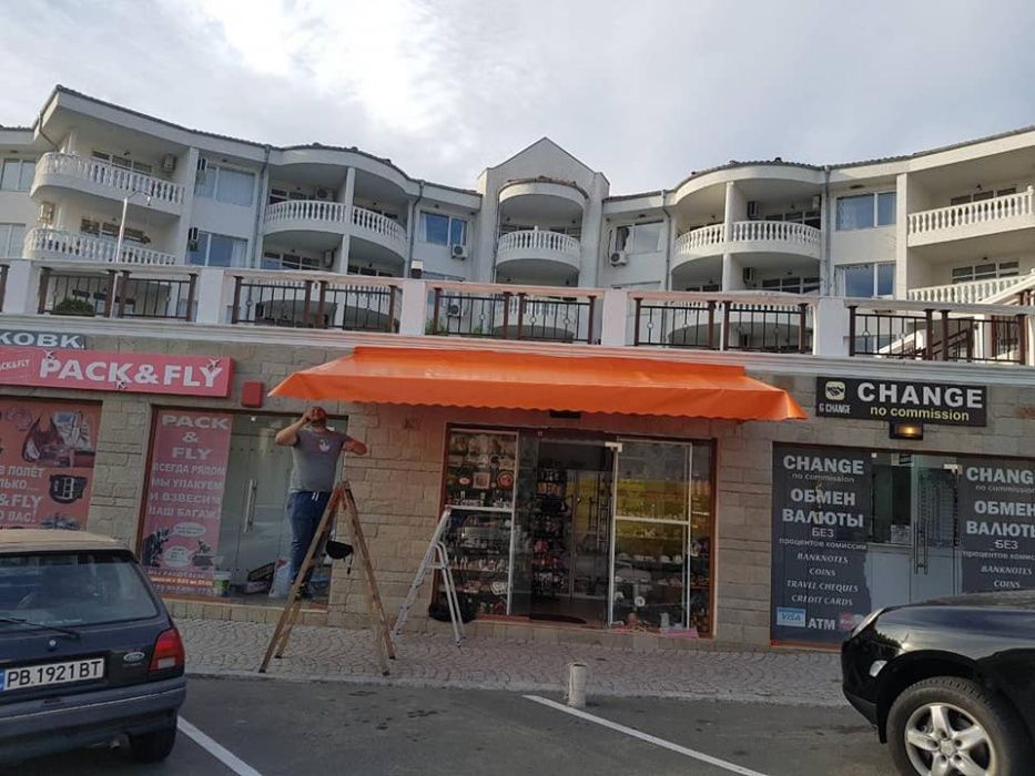 Ветроупорни завеси, навеси, покривала