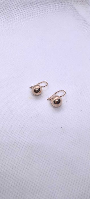 Серьги красное золото