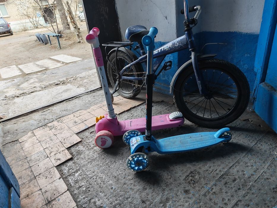 Велосипед + 2 самоката