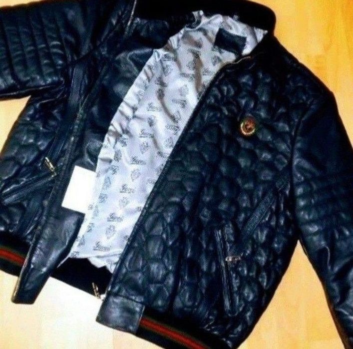 Geaca piele naturala 1pp%,logo metalic,Italia,super model