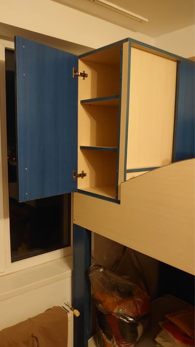 Vând set mobilă copii tip pat supraetajat – NOU, doar montat!