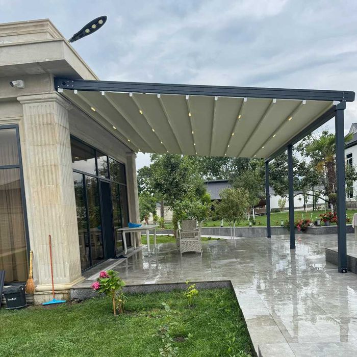 Motorli pergola tizimi Моторизованная система перголы навес naves tent