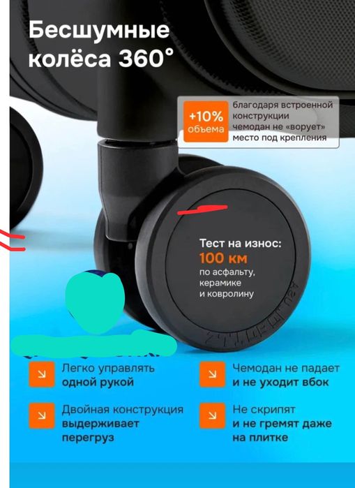 Премиум чемодан на защёлках