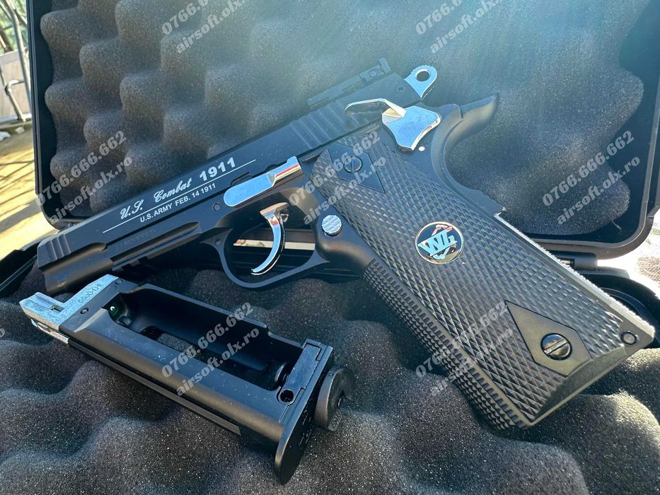 PISTOL DE 5 JOULI+!! (Model Recul) Co2 + Munitie Cu Aer Comprimat Colt