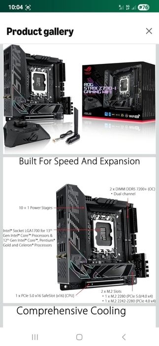 Vand ASUS ROG Strix Z790-I Gaming WiFi