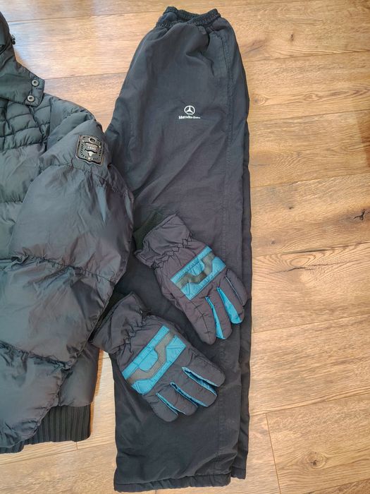 Лот мъжко зимно яке, зимен панталон и ръкавици