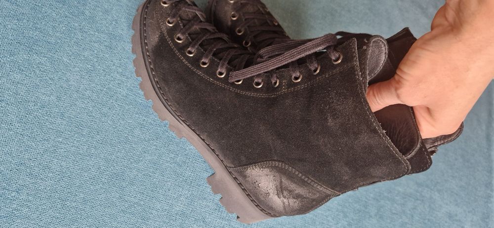 Botine negre piele