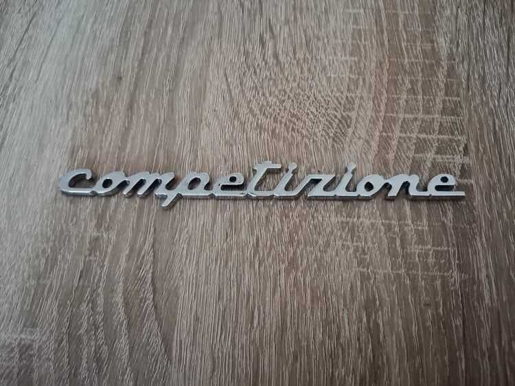 сребриста емблема Competizione за Абарт ABARTH