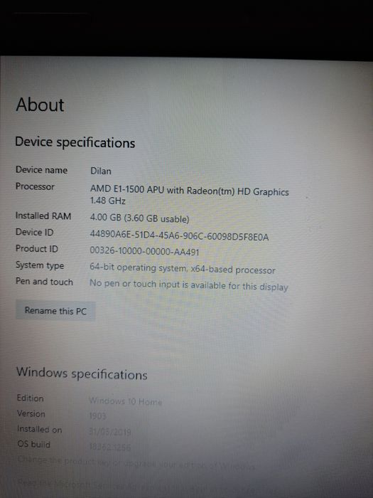 Laptop HP Compaq CQ58 - Funcțional doar la priză