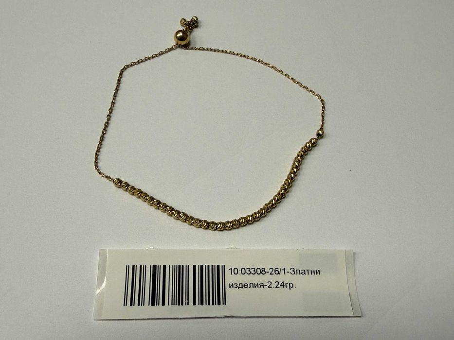 Златна гривна - 2.24гр. - 14К