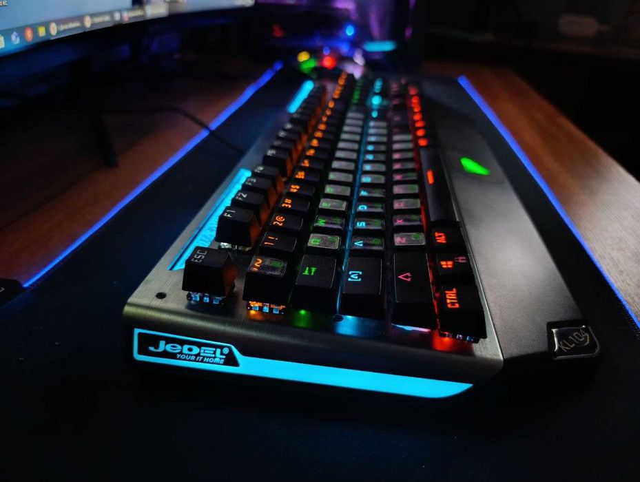 МОЩНАЯ механическая игровая клавиатура JEDEL GAMING KL-104. Проводная.
