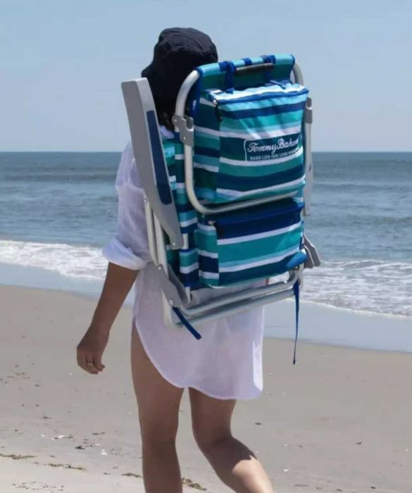 Промоция !!!Плажен стол шезлонг и раница 5 в 1.