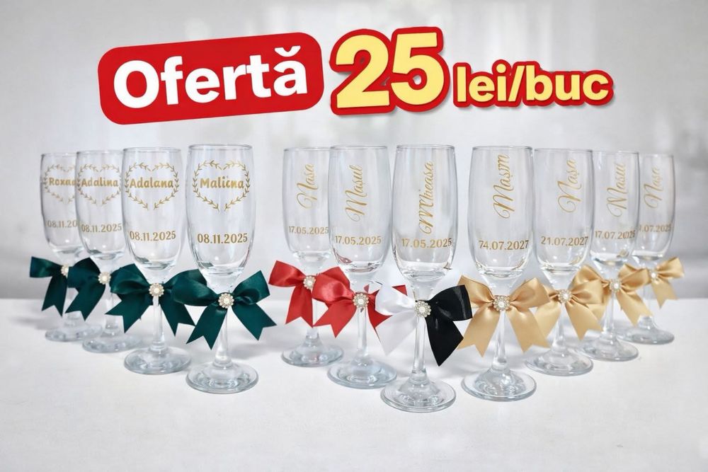 Pahare miri nasi diverse ocazii personalizate