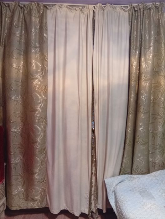 Занавески 3 түрі бар