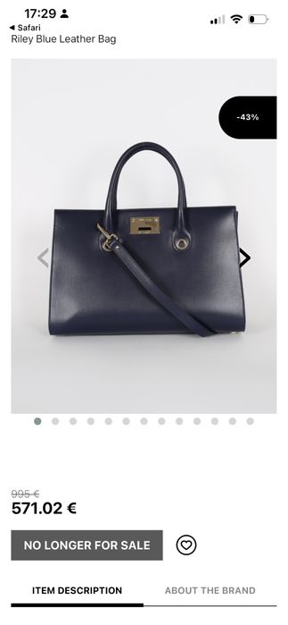 Jimmy Choo Riley кожена чанта оригинал