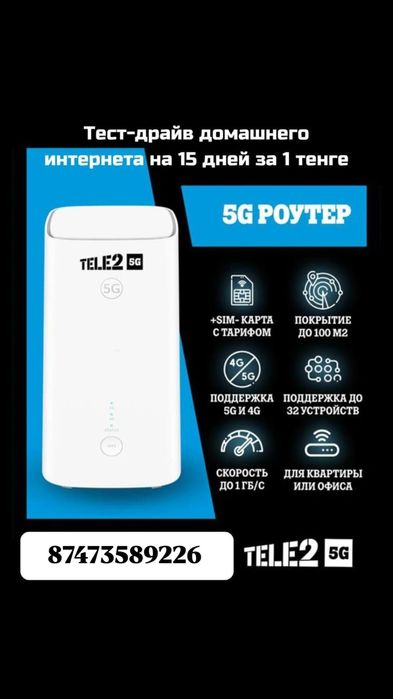 ВЫГОДНЫЕ ТАРИФЫ ОТ ТЕЛЕ2(домашний интернет)