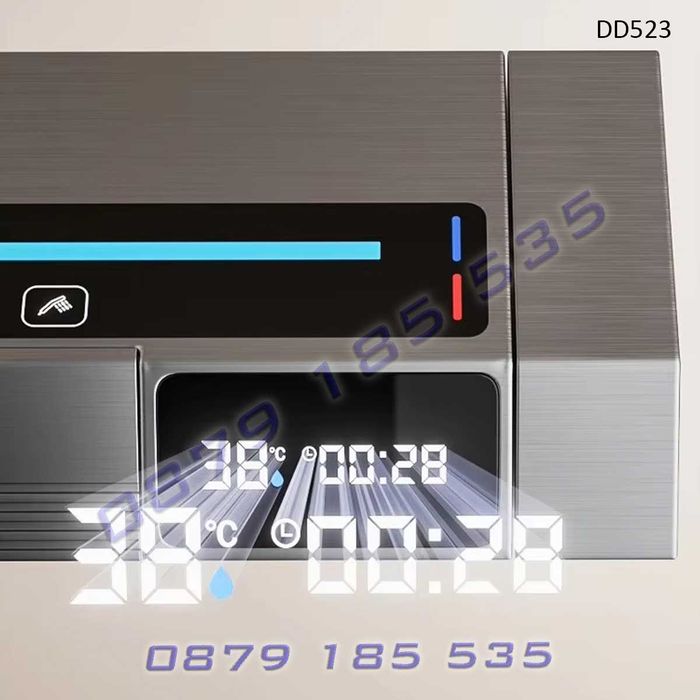 Луксозна душ система светещ смесител LED дисплей пита слушалка баня