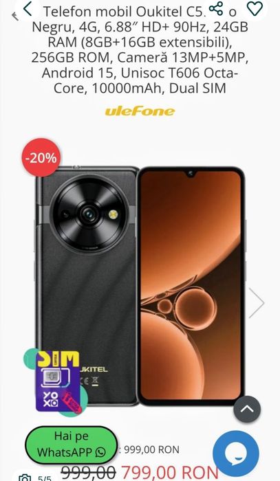 Oukitel C59 12GB RAM - 256 GB