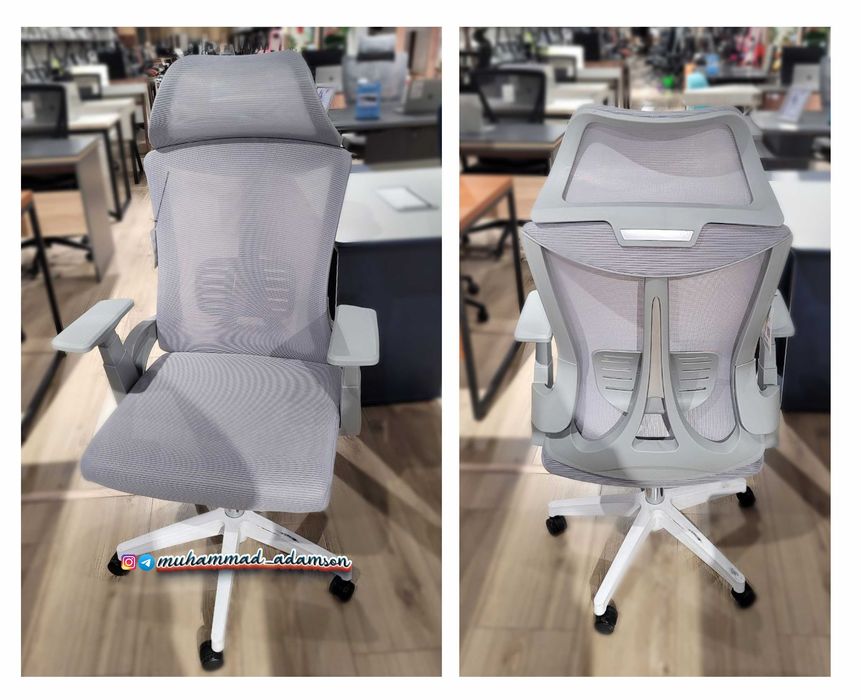 Офисное кресло Кристофер серого цвета, доставка бесплатная, гарантия !