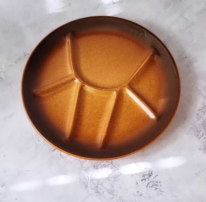 Керамични тежки чинии за фондю или закуска