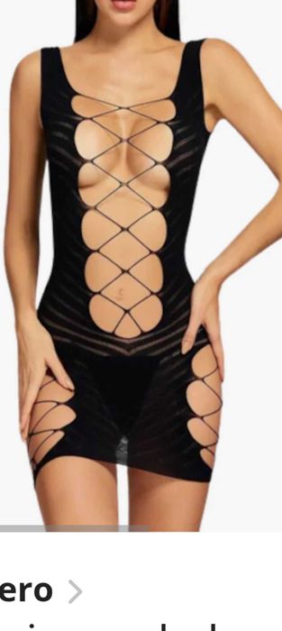 Lenjerie sexy neagra 3 seturi