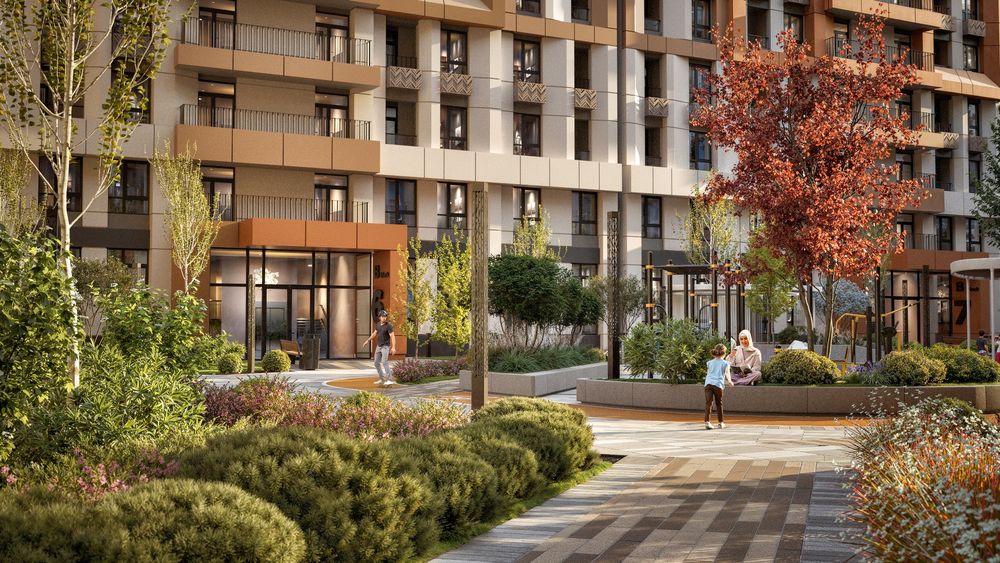 ЖК «Barxan Residence  1-к квартира 61.40 м2. г. Ташкент, (Чиланзар)