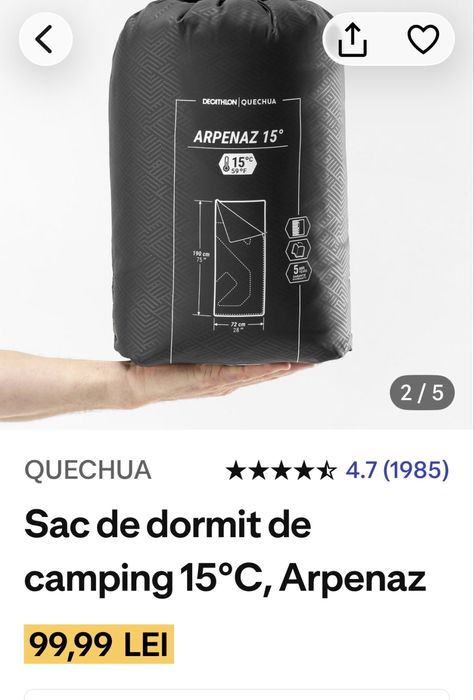 Set cort, saltea si sac de dormit pt camping, festivaluri